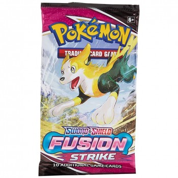 Pokemon Sword & Shield: Fusion Strike Booster kortų papildymo pakuotė 1 vnt.